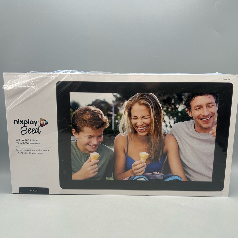 Nixplay Seed 10.1" Inch WiFi Cloud Digital Photo Frame - Black (W10B)